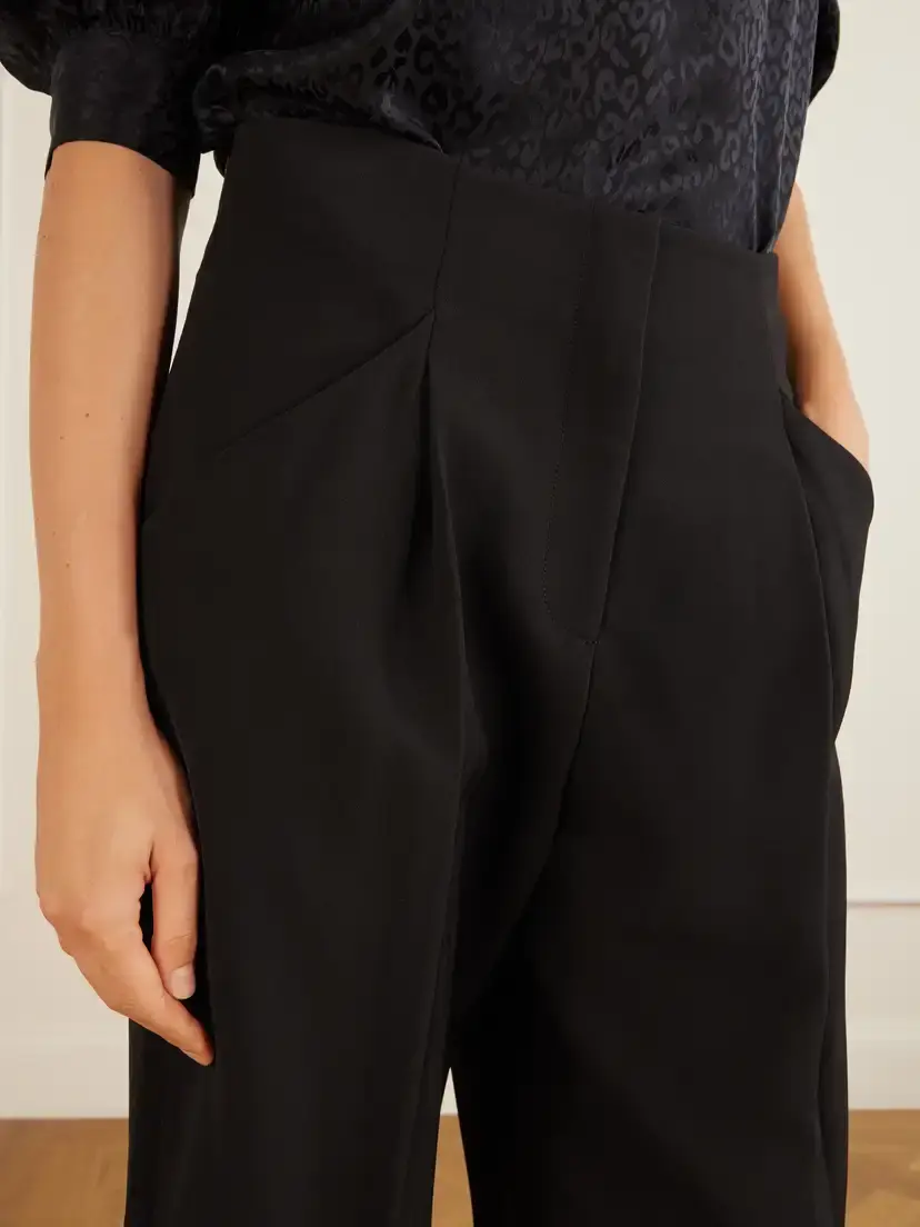 Veronica Beard Kenneth Stretch-crepe Wide-leg Pants | Thumbnail 4 Veronica Beard Kenneth Stretch-crepe Wide-leg Pants | Thumbnail 4