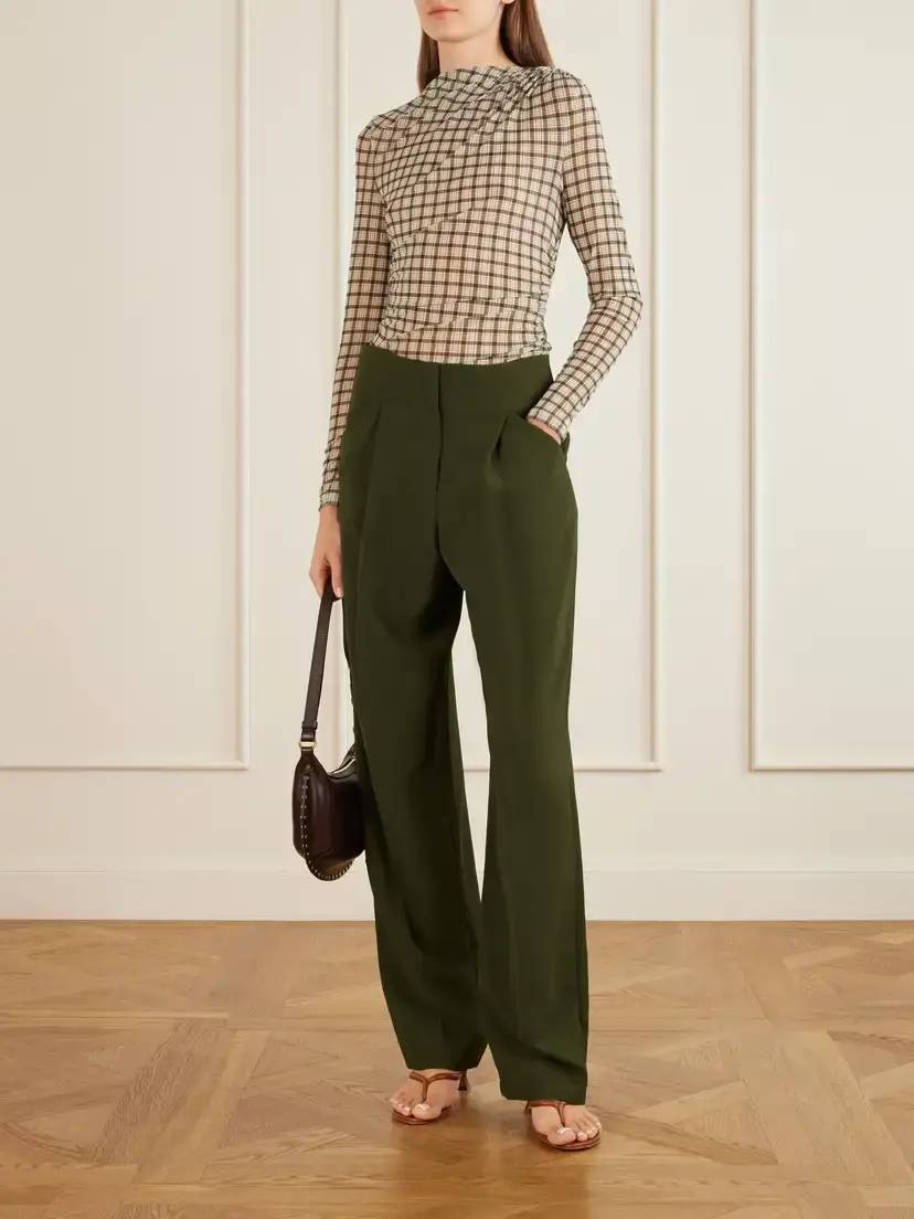Veronica Beard Kenneth Stretch-crepe Wide-leg Pants | Thumbnail 2 Veronica Beard Kenneth Stretch-crepe Wide-leg Pants | Thumbnail 2