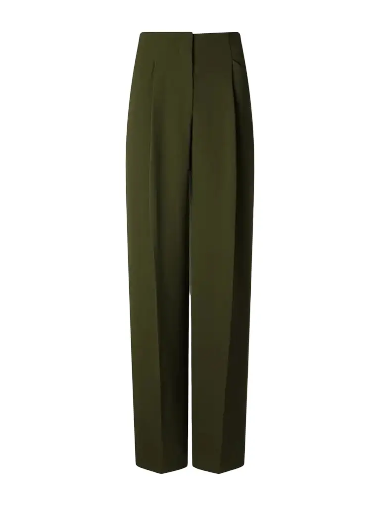Veronica Beard Kenneth Stretch-crepe Wide-leg Pants | Image 1 Veronica Beard Kenneth Stretch-crepe Wide-leg Pants | Image 1