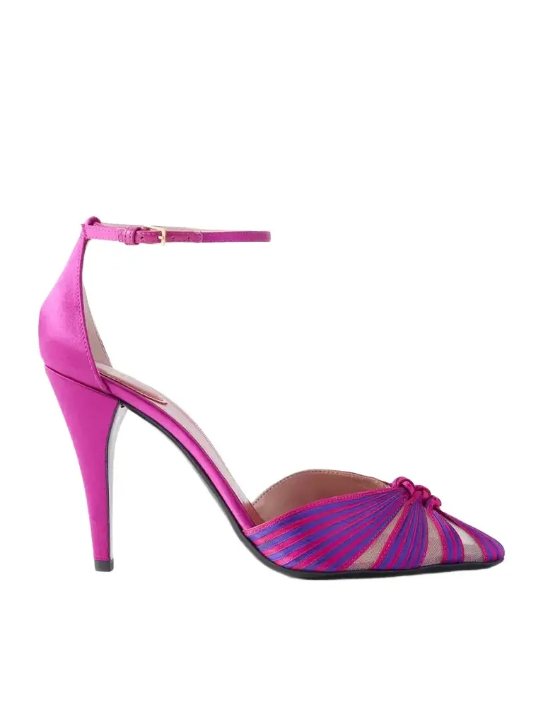 Valentino Garavani Annine 100 Satin Pumps | Image 1 Valentino Garavani Annine 100 Satin Pumps | Image 1