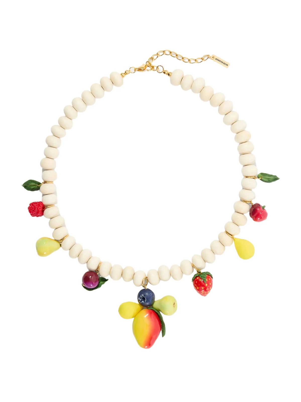 Fruita Beads, Resin And Gold-tone Necklace - Multi Fruita Beads, Resin And Gold-tone Necklace - Multi