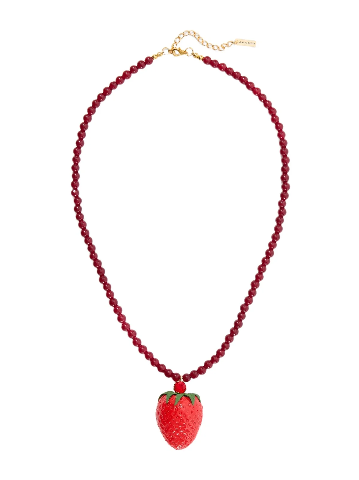 Fragola Beads, Resin And Gold-tone Necklace - Red Fragola Beads, Resin And Gold-tone Necklace - Red
