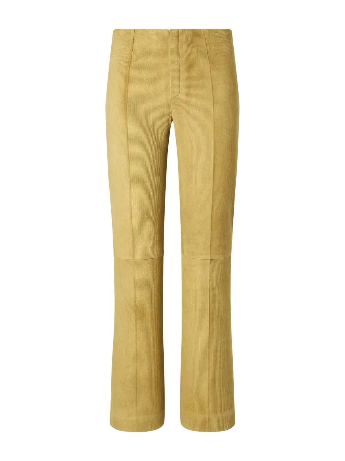 Georgette Straight-leg Suede Pants