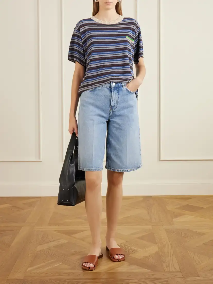 Maison Margiela Striped Knitted T-shirt | Thumbnail 2 Maison Margiela Striped Knitted T-shirt | Thumbnail 2