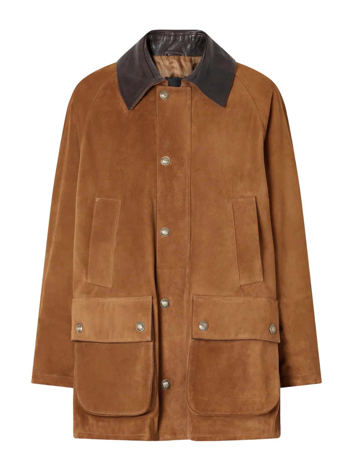 Kedem Leather-trimmed Suede Jacket Kedem Leather-trimmed Suede Jacket