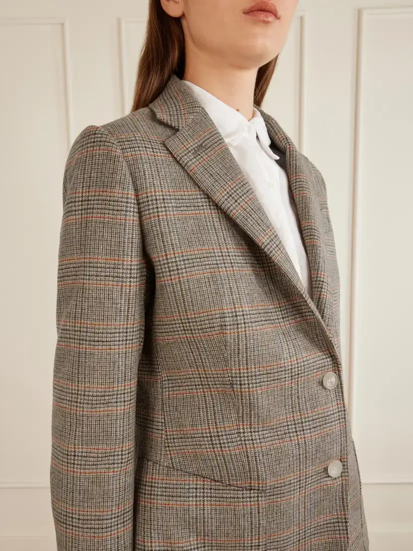 Giuliva Heritage The Andrea Prince Of Wales Wool And Cashmere-blend Blazer | Thumbnail 4