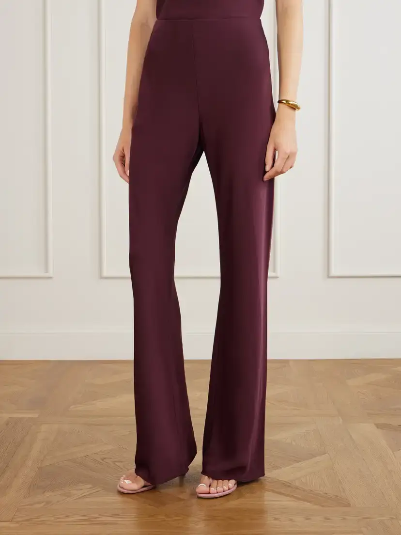 Veronica Beard Braddock Satin Wide-leg Pants | Thumbnail 3