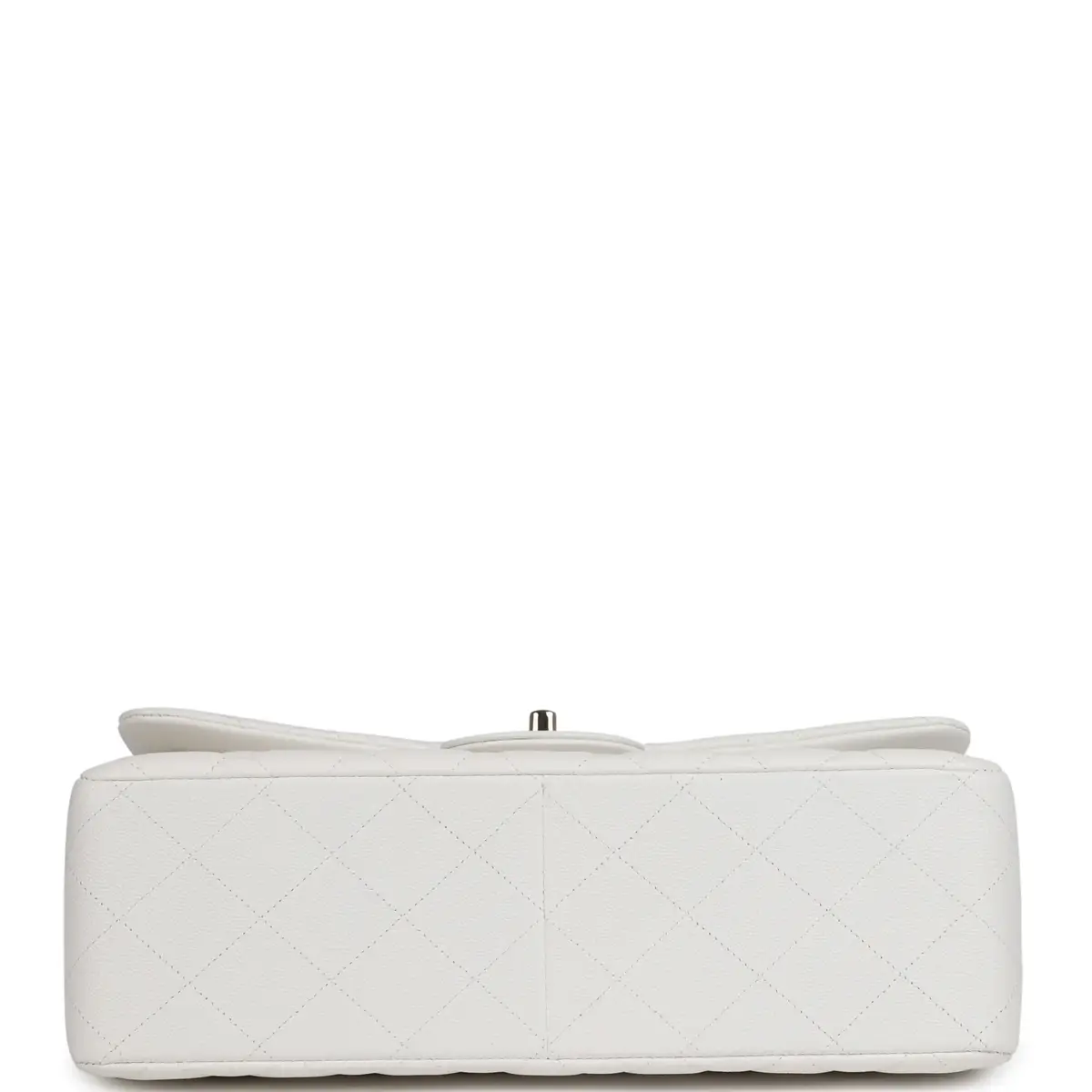 Chanel Chanel Jumbo Classic Double Flap White Caviar Light Gold Hardware | Thumbnail 6