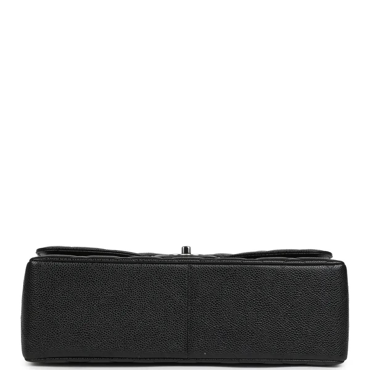 Chanel Chanel Jumbo Classic Single Flap Bag Black Caviar Silver Hardware | Thumbnail 6