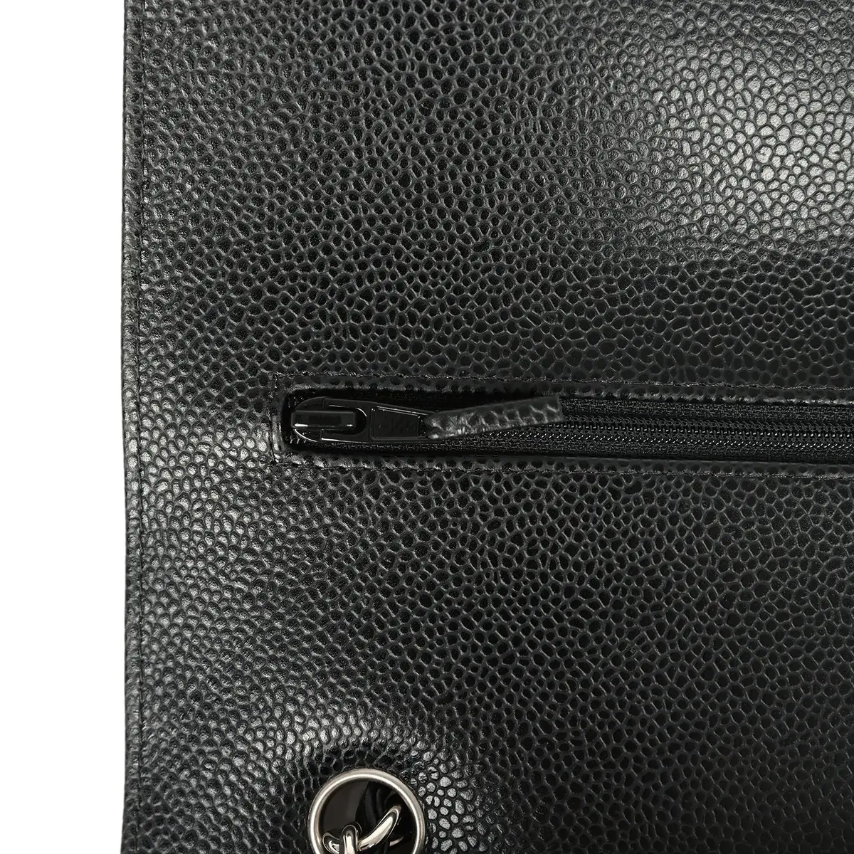 Chanel Chanel Maxi Classic Double Flap Bag Black Caviar Silver Hardware | Thumbnail 8