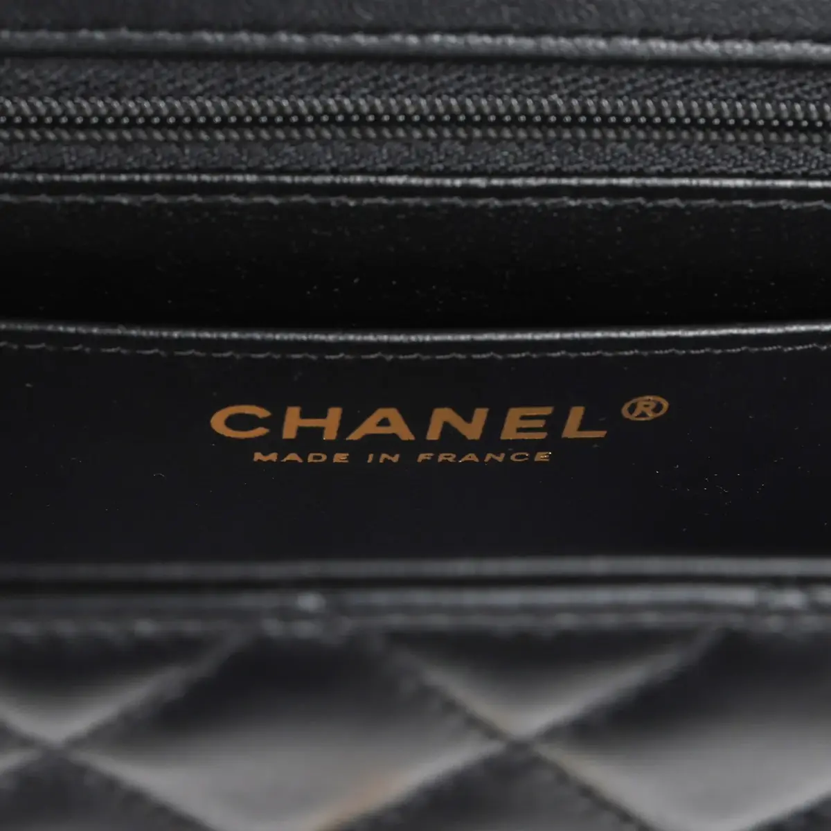Chanel Chanel Mini Classic "Charms" Rectangular Flap Bag Black Lambskin Gold Hardware | Thumbnail 10