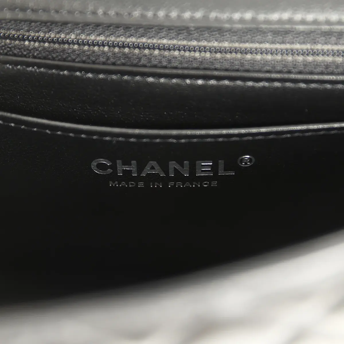 Chanel Chanel Mini Classic Rectangular Flap Bag Black Lambskin Silver Hardware | Thumbnail 9