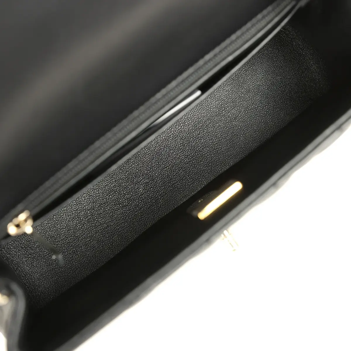 Chanel Chanel Mini Classic Rectangular Flap Bag Black Lambskin Silver Hardware | Thumbnail 8