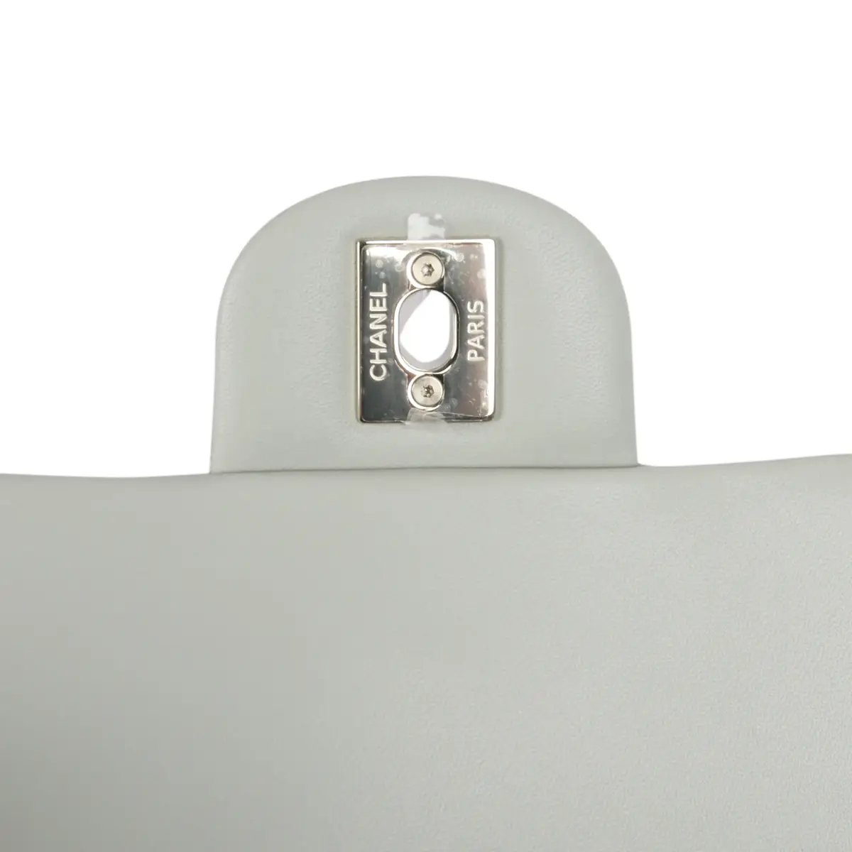 Chanel Chanel Mini Classic Rectangular Top Handle Flap Bag Pale Green Lambskin Silver Hardware | Thumbnail 8