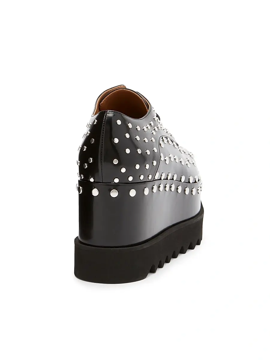Stella McCartney Women's Elyse 75MM Studded Platform Derbys | Thumbnail 3