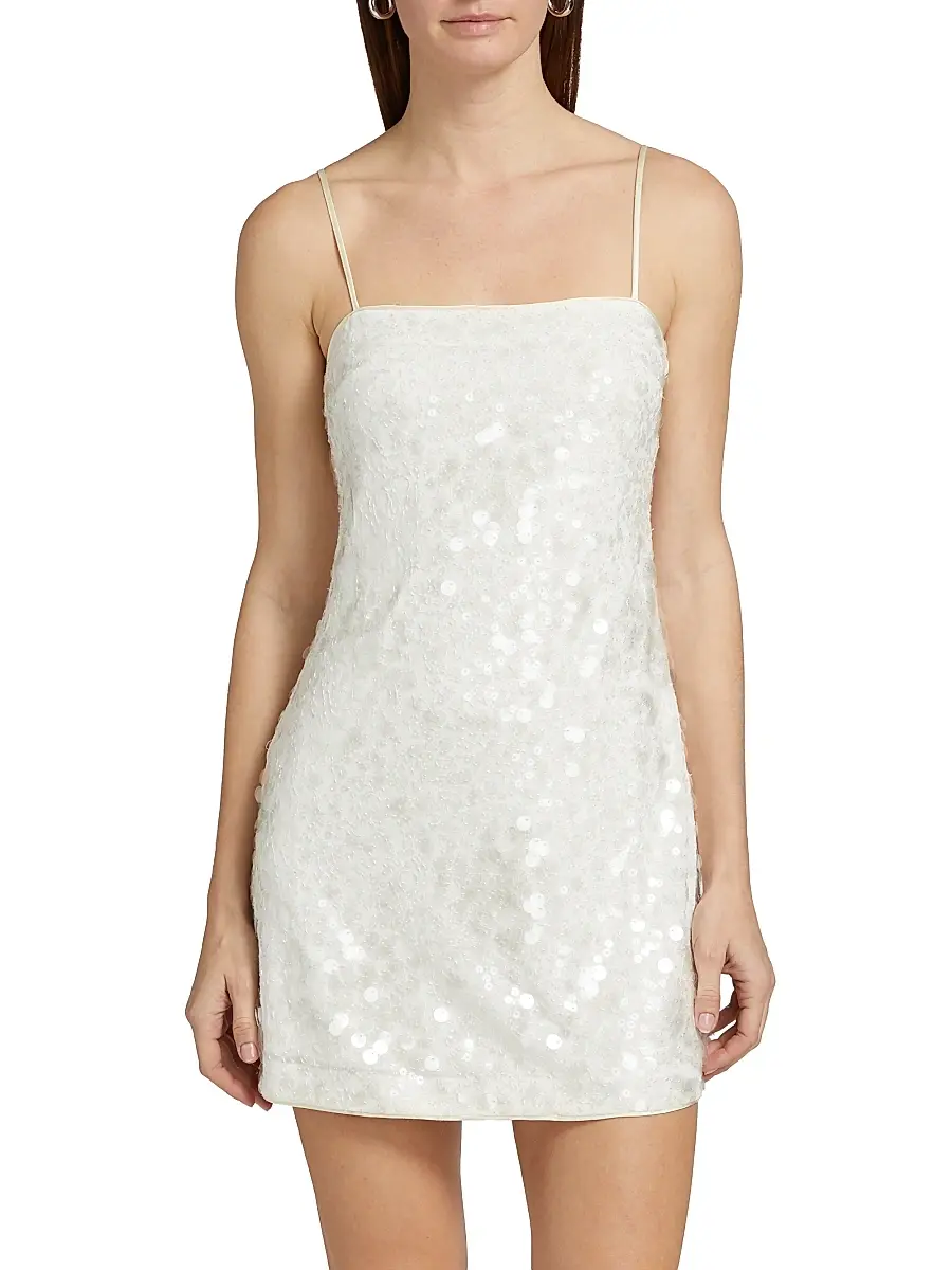 Simkhai Women's Lollie Sequined A-Line Minidress | Thumbnail 3