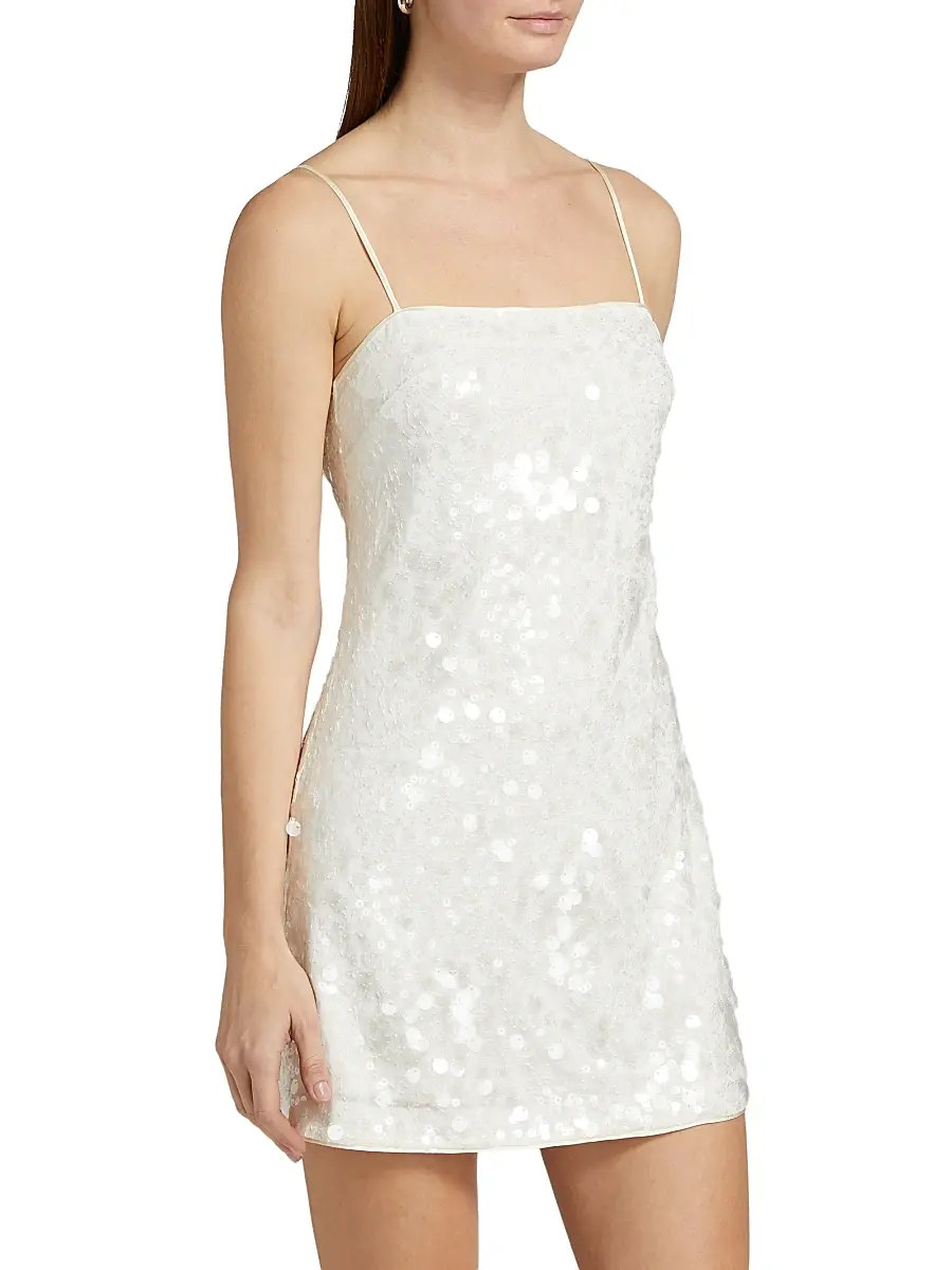 Simkhai Women's Lollie Sequined A-Line Minidress | Thumbnail 4
