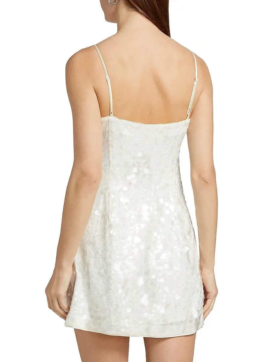 Simkhai Women's Lollie Sequined A-Line Minidress | Thumbnail 5