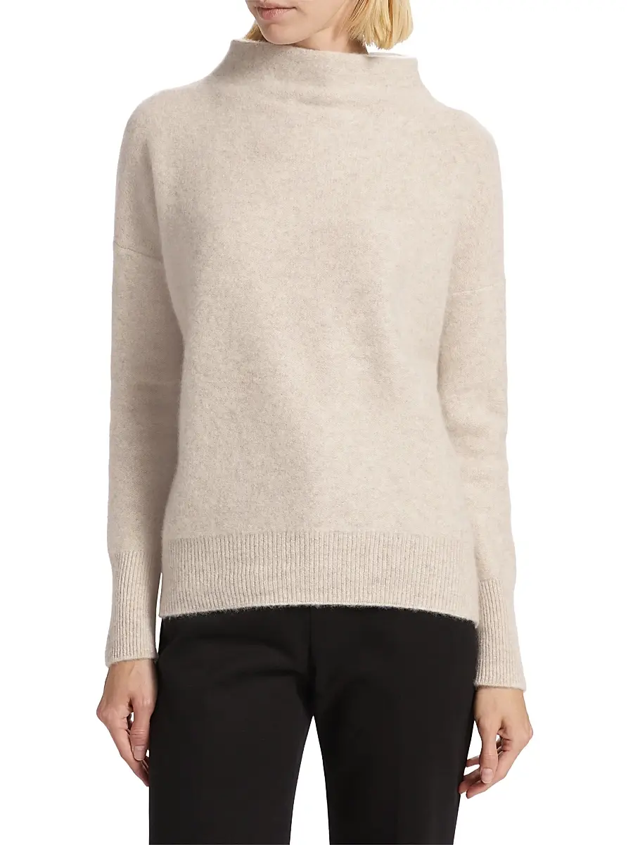 Vince Women's Funnelneck Cashmere Sweater | Thumbnail 3 Vince Women's Funnelneck Cashmere Sweater | Thumbnail 3