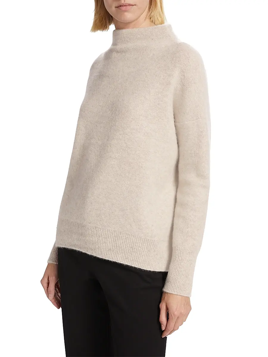 Vince Women's Funnelneck Cashmere Sweater | Thumbnail 4 Vince Women's Funnelneck Cashmere Sweater | Thumbnail 4