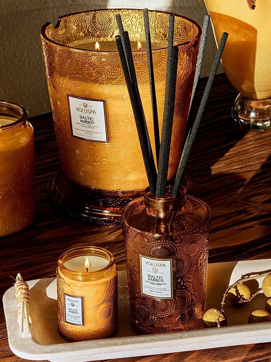 Voluspa Baltic Amber Reed Diffuser | Thumbnail 4 Voluspa Baltic Amber Reed Diffuser | Thumbnail 4