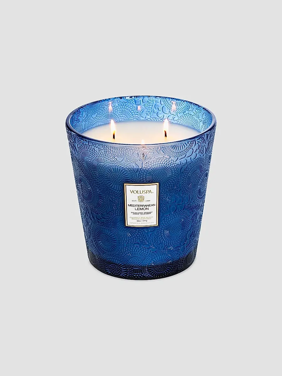 Voluspa Mediterranean Lemon 3-Wick Hearth Candle | Thumbnail 2 Voluspa Mediterranean Lemon 3-Wick Hearth Candle | Thumbnail 2