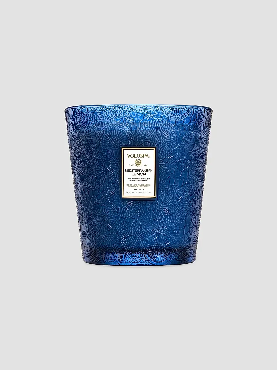Voluspa Mediterranean Lemon 3-Wick Hearth Candle | Thumbnail 3 Voluspa Mediterranean Lemon 3-Wick Hearth Candle | Thumbnail 3