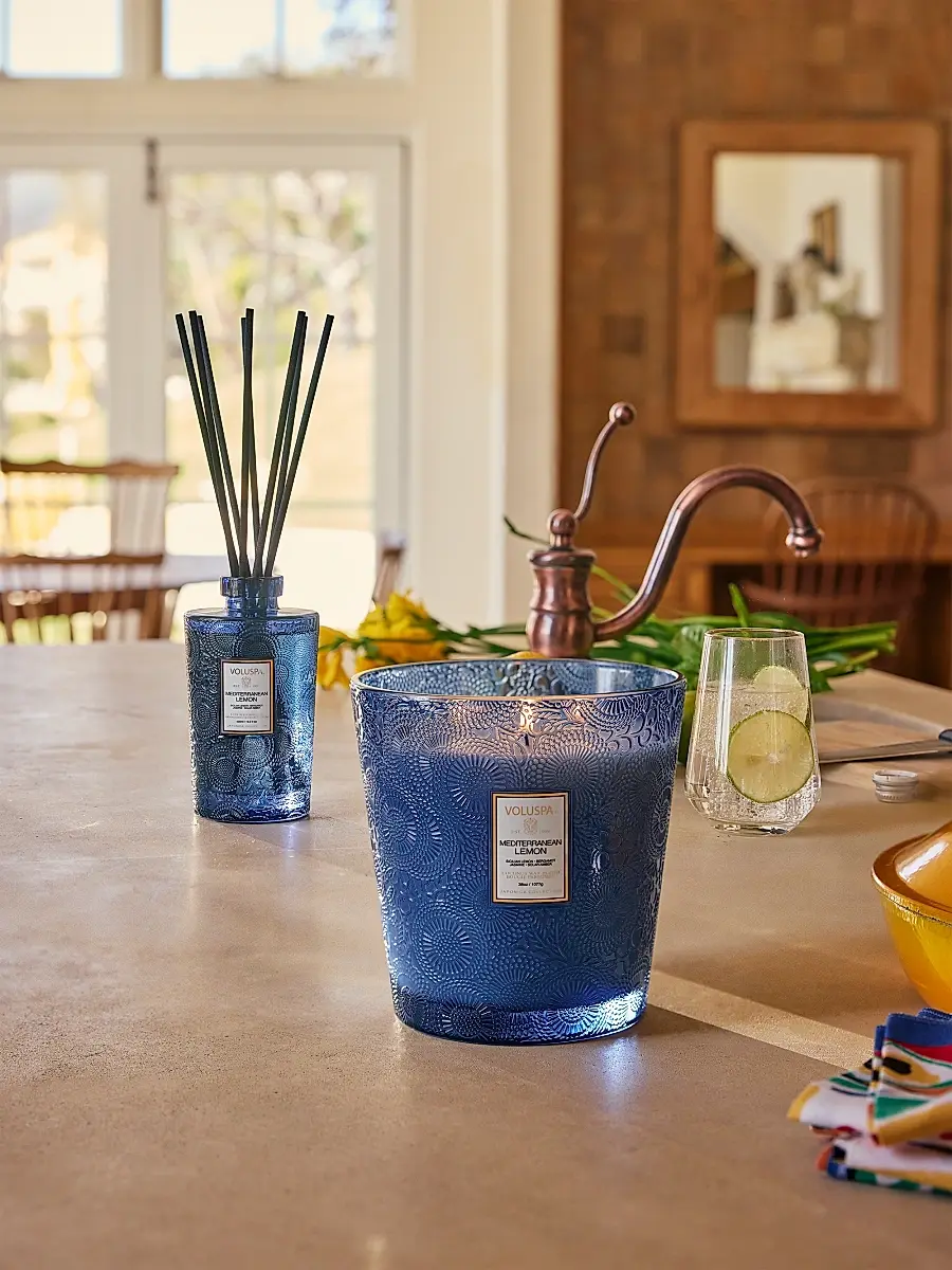 Voluspa Mediterranean Lemon 3-Wick Hearth Candle | Thumbnail 5 Voluspa Mediterranean Lemon 3-Wick Hearth Candle | Thumbnail 5