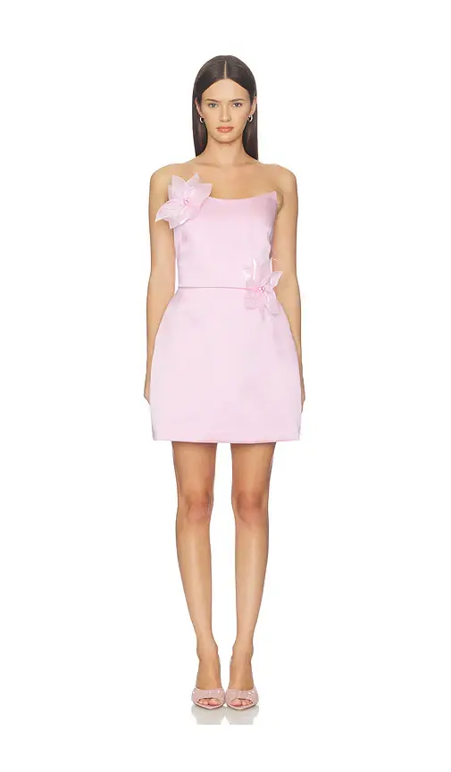 Nadine Merabi Flower Trim Mini Dress | Thumbnail 2 Nadine Merabi Flower Trim Mini Dress | Thumbnail 2
