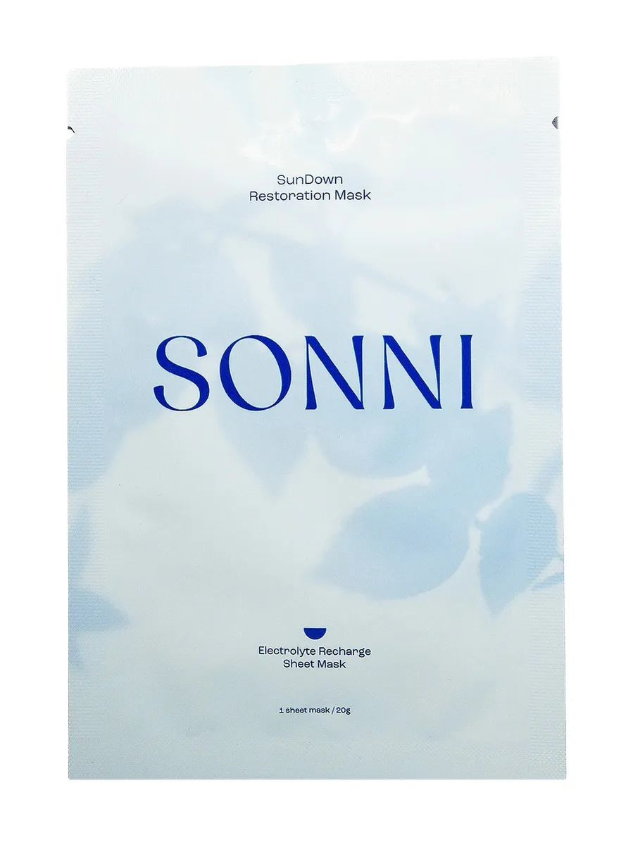 SONNI Sundown Restoration Electrolyte Sheet Mask Pack Of 4
