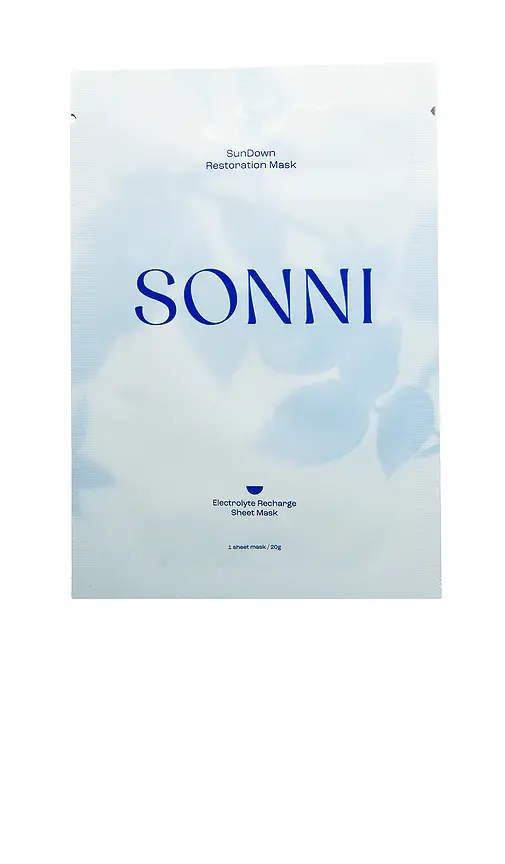 SONNI Sundown Restoration Electrolyte Sheet Mask Pack Of 4 | Image 1 SONNI Sundown Restoration Electrolyte Sheet Mask Pack Of 4 | Image 1