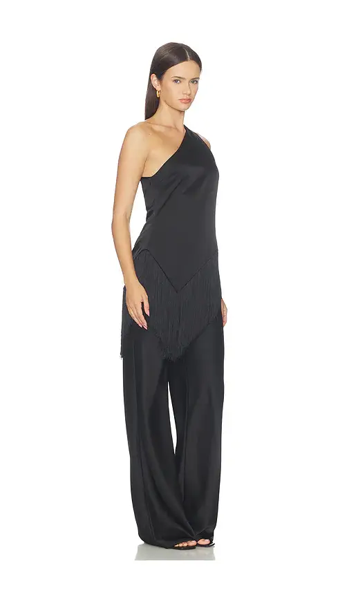 Lovers and Friends Olivia Satin Fringe Top | Thumbnail 2 Lovers and Friends Olivia Satin Fringe Top | Thumbnail 2