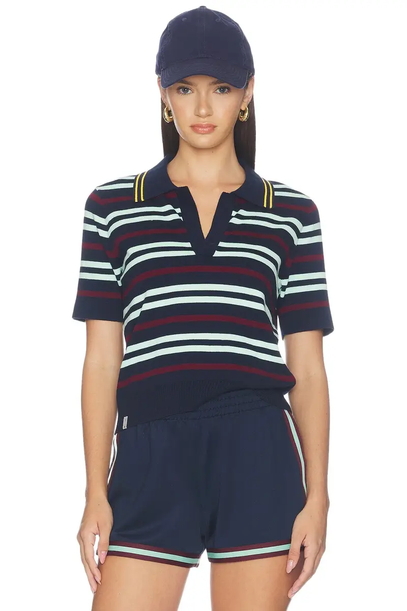 Archie Collared Knit Polo Top