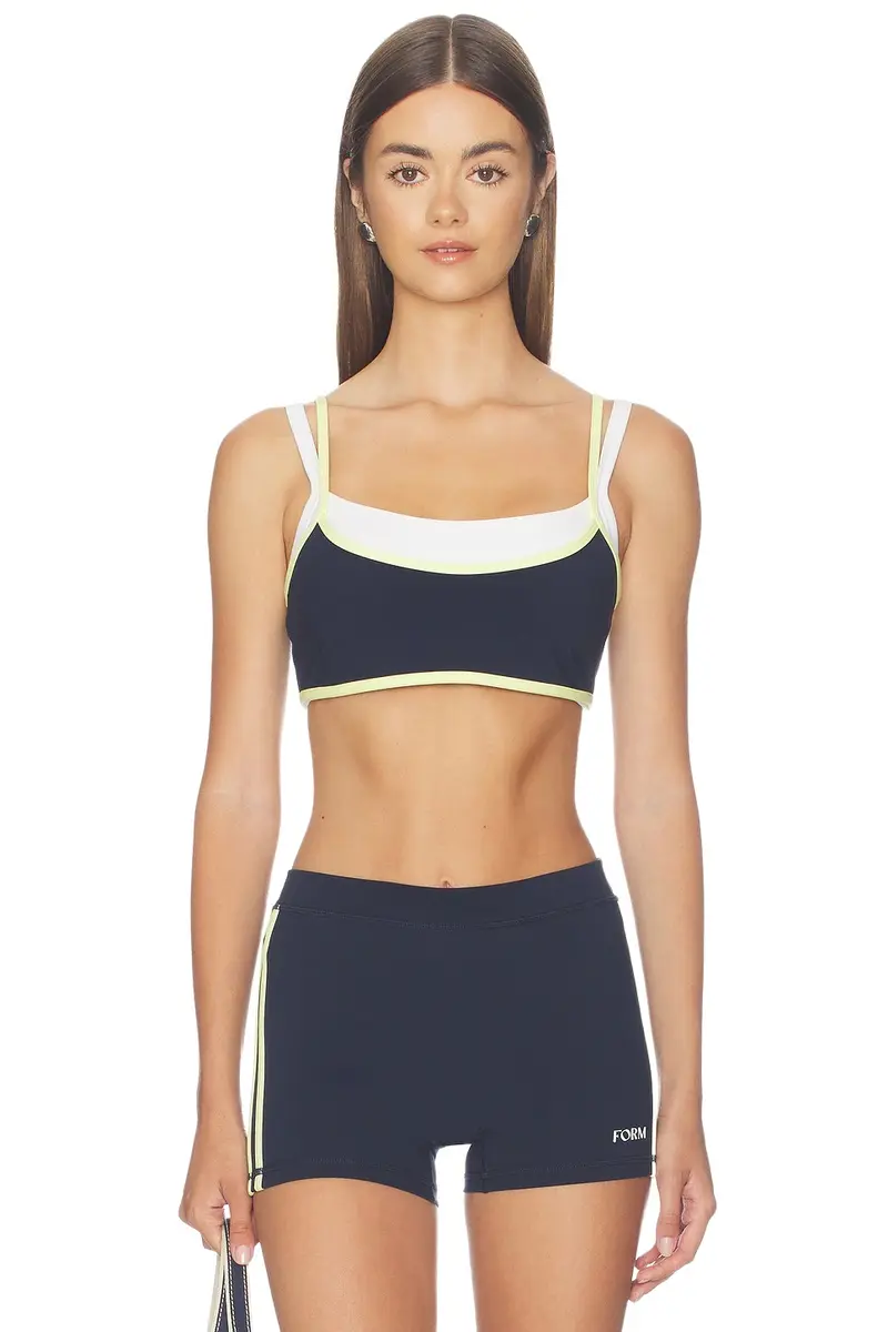 Contrast Layered Sports Bra