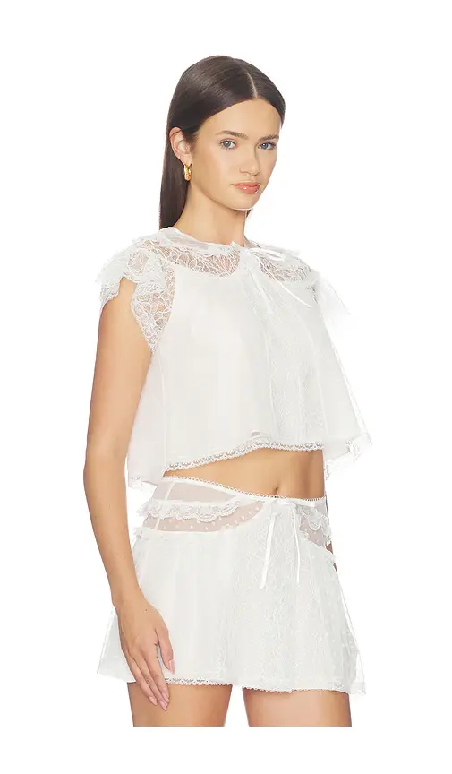 For Love & Lemons Zelie Sleep Top | Thumbnail 2 For Love & Lemons Zelie Sleep Top | Thumbnail 2