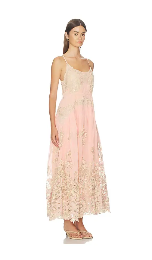Sea Gracelyn Lace Embroided Maxi Slip Dress | Thumbnail 2