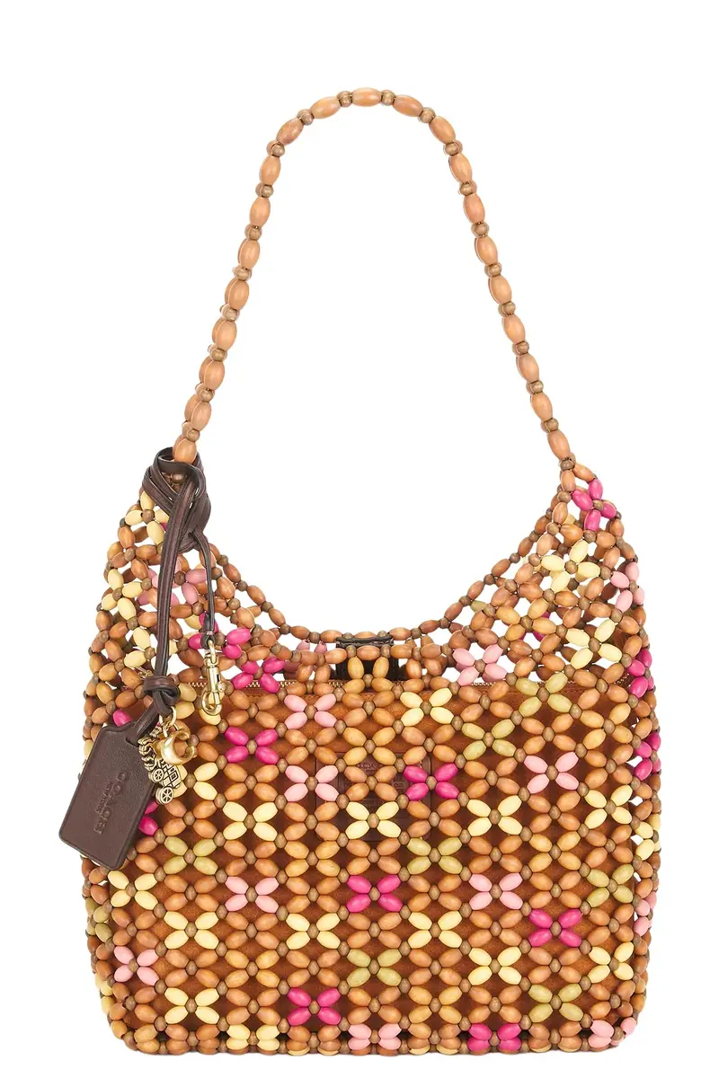 Wooden Beaded Brooklyn Shoulder Bag 28
