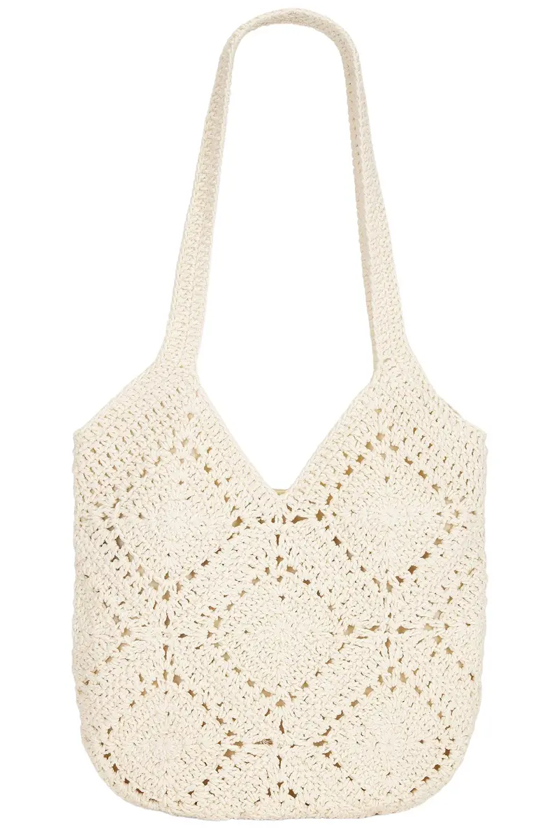Hand Crocheted Slouchy Shoulder Bag Hand Crocheted Slouchy Shoulder Bag