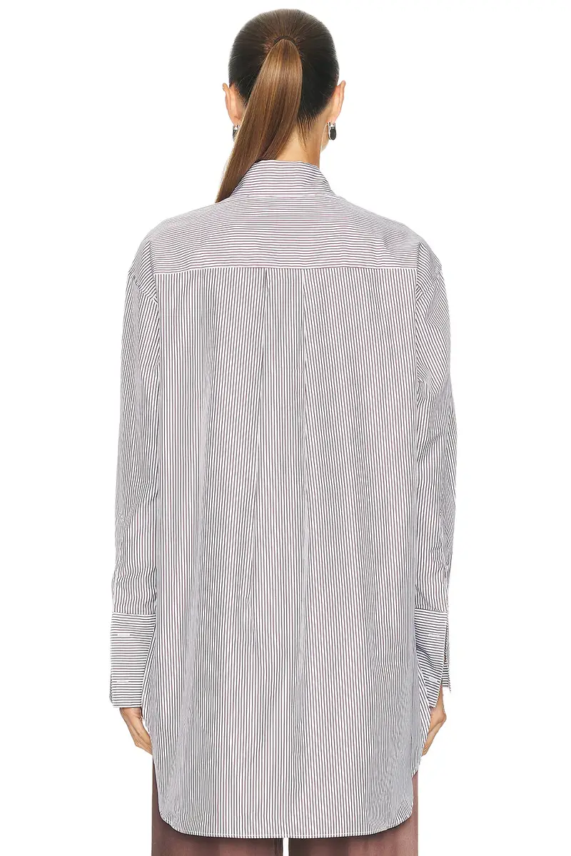 Comme Si Mandrin Collar Tunic Top | Thumbnail 3