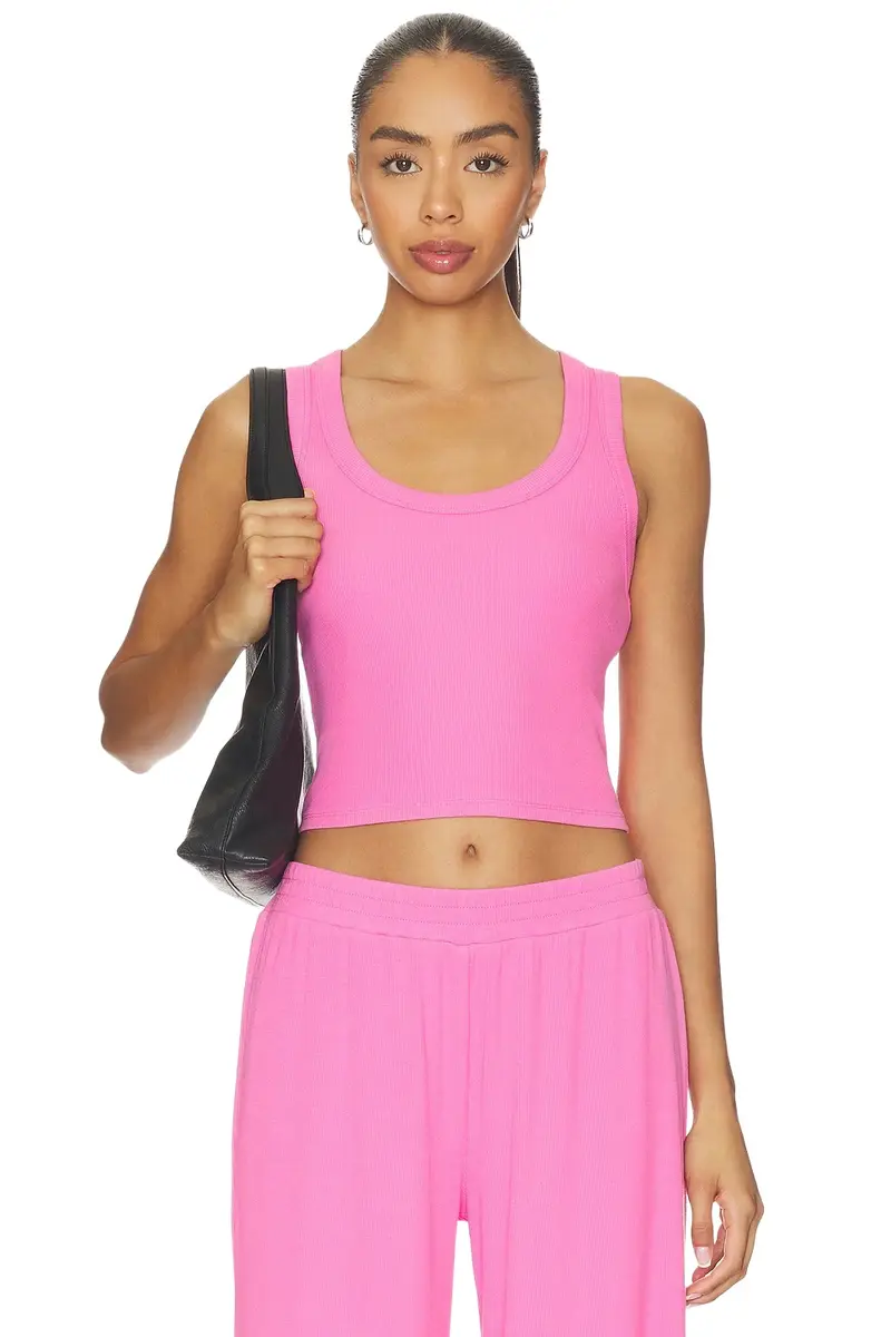 LNA Kat Rib Crop Tank