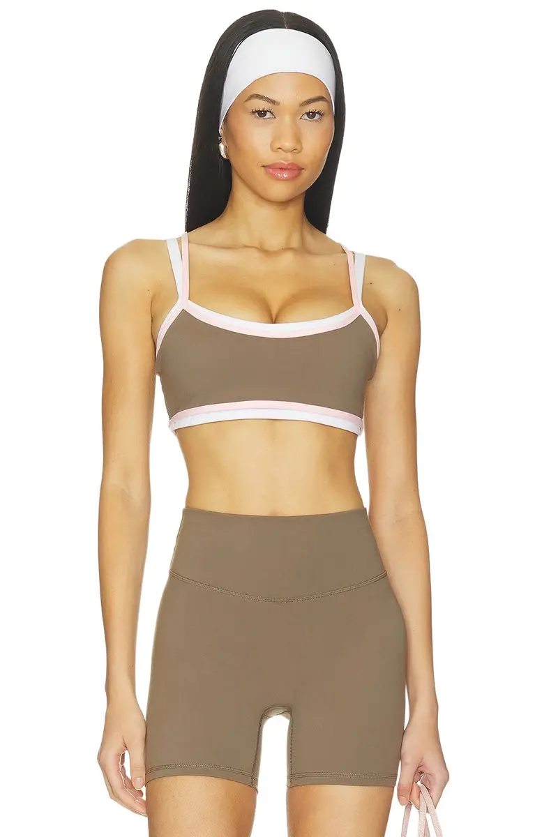 Contrast Layered Sports Bra Contrast Layered Sports Bra