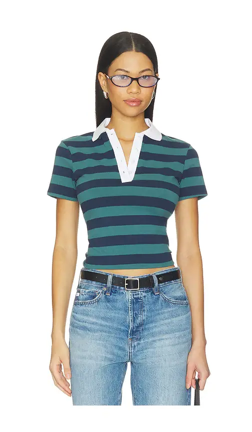 Good American The Easy Polo Top | Image 1 Good American The Easy Polo Top | Image 1