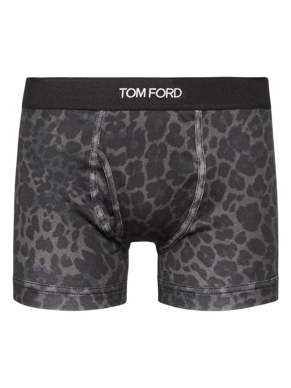 Tom Ford Leopard-print cotton-blend boxer briefs