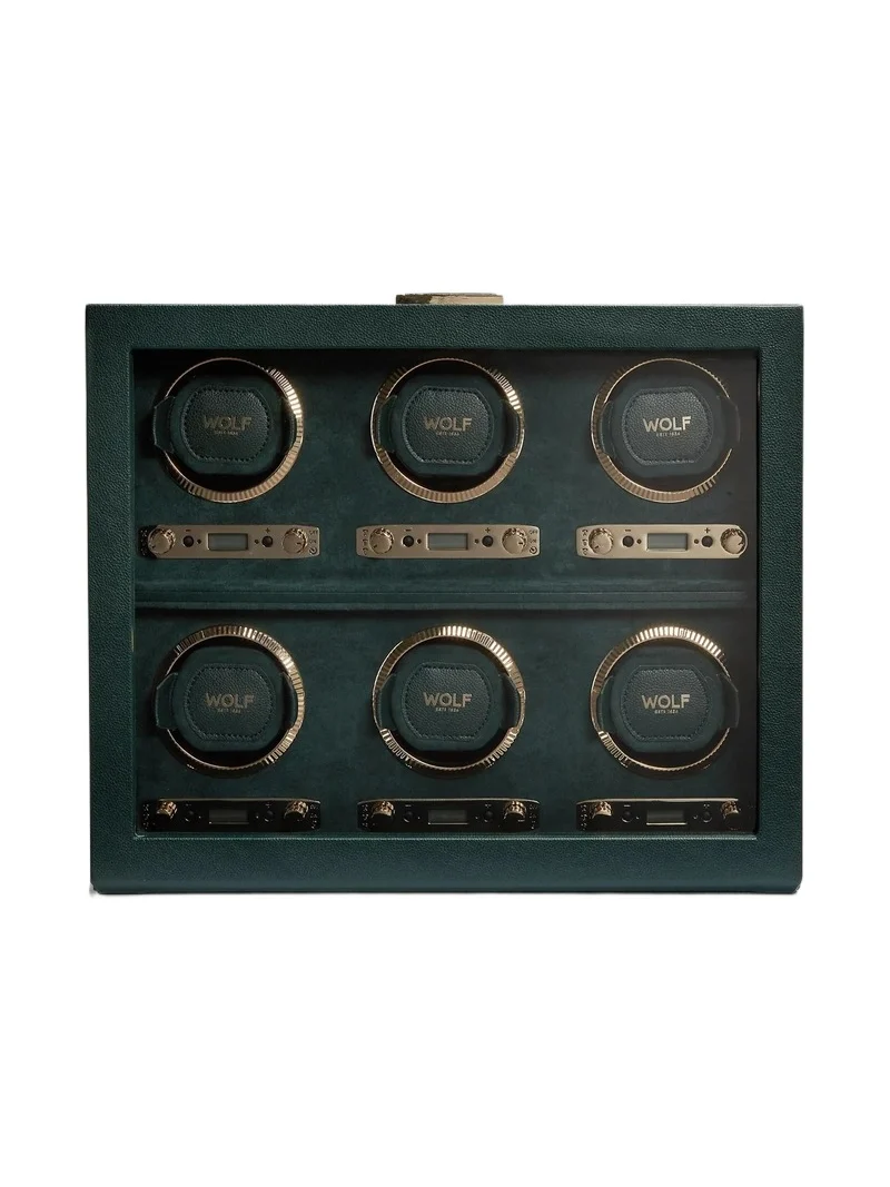 British Racing Green 6-Piece Watch Winder British Racing Green 6-Piece Watch Winder