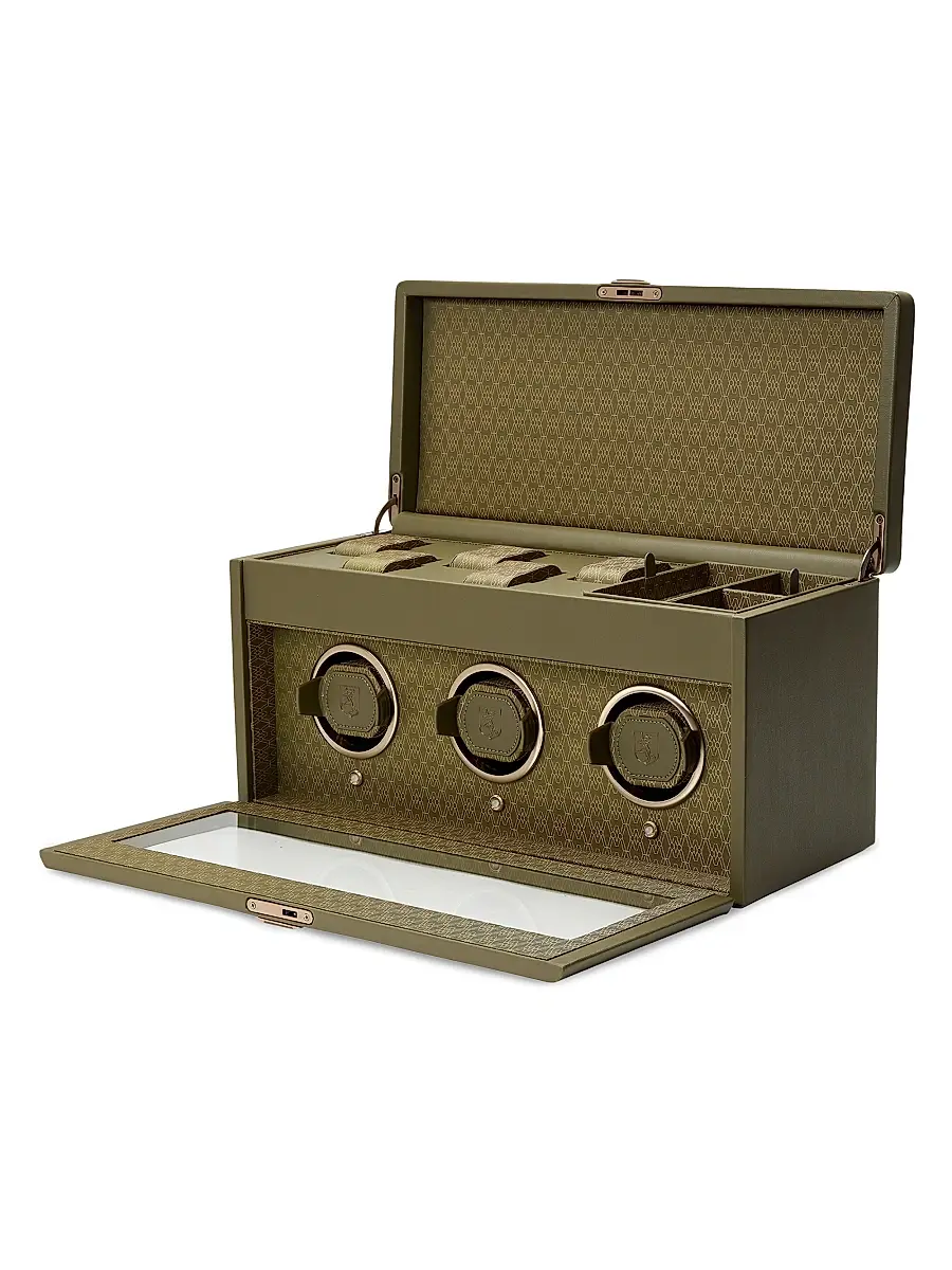 Wolf Earth Triple Watch Winder | Thumbnail 3 Wolf Earth Triple Watch Winder | Thumbnail 3