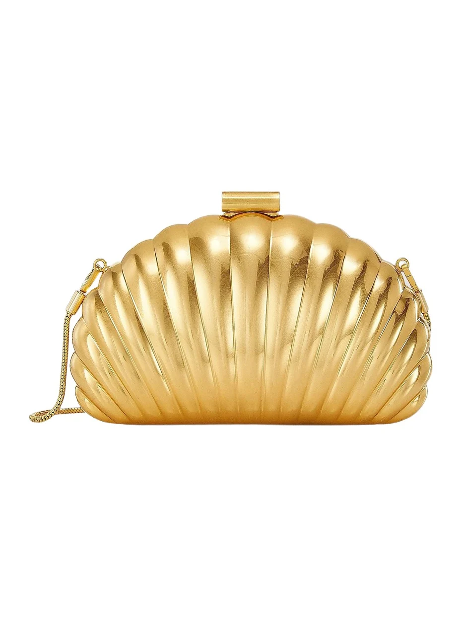 Women's Monet Metallic Shell Clutch