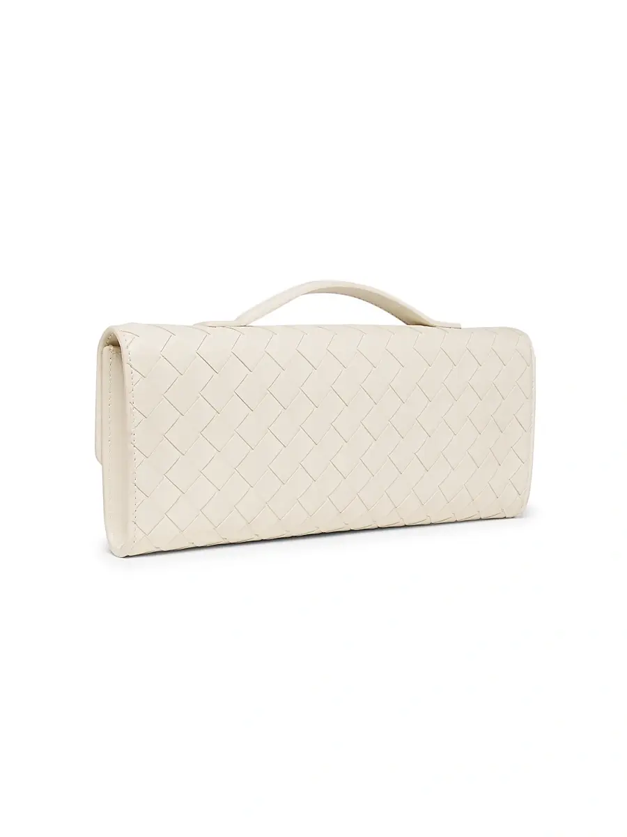Bottega Veneta Women's Andiamo Intrecciato Leather Top-Handle Clutch | Thumbnail 3 Bottega Veneta Women's Andiamo Intrecciato Leather Top-Handle Clutch | Thumbnail 3