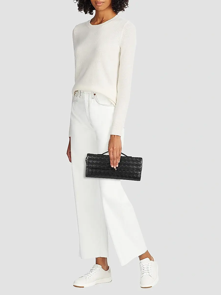Bottega Veneta Women's Andiamo Intrecciato Leather Top-Handle Clutch | Thumbnail 2 Bottega Veneta Women's Andiamo Intrecciato Leather Top-Handle Clutch | Thumbnail 2
