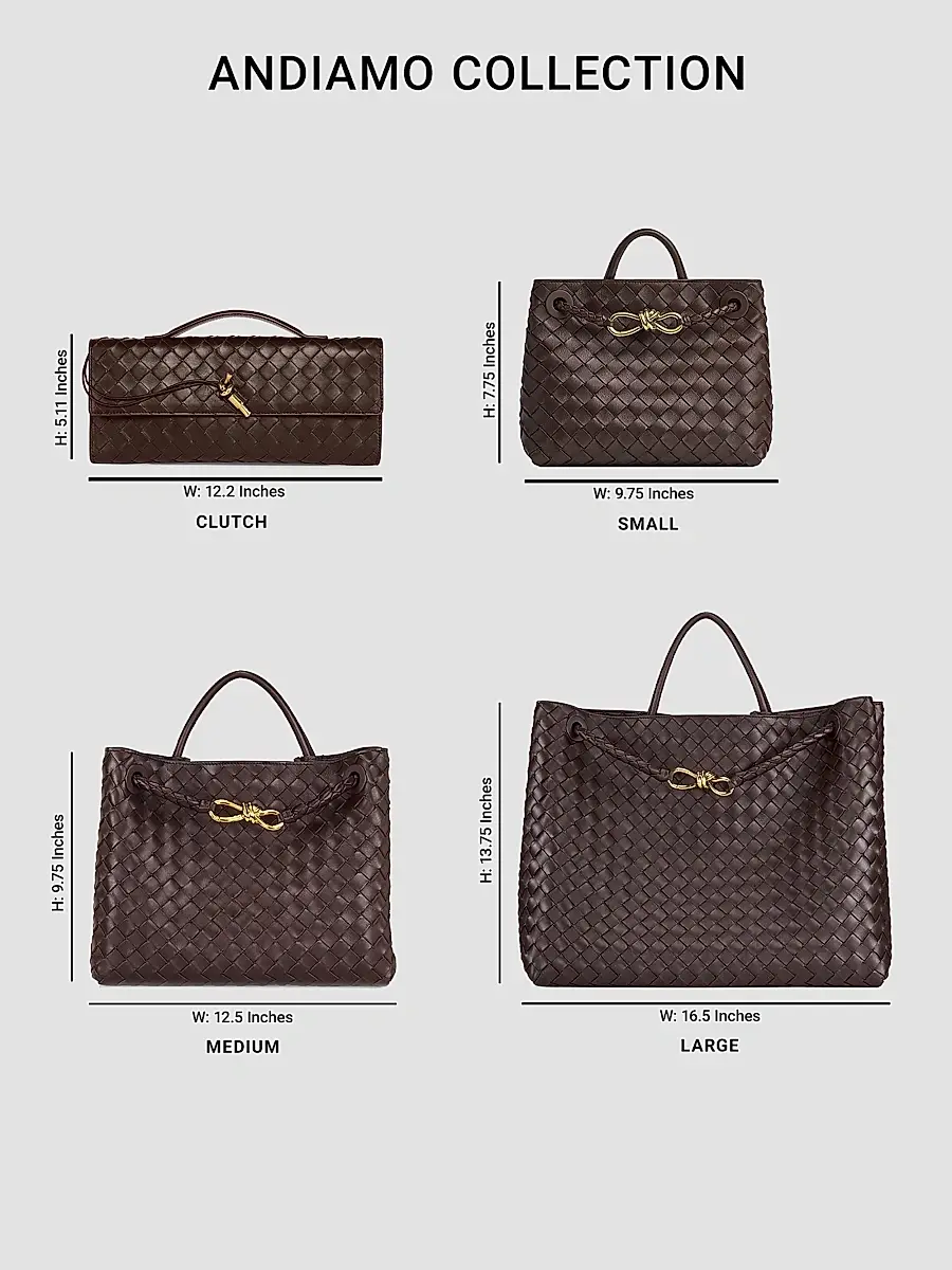 Bottega Veneta Women's Andiamo Intrecciato Leather Top-Handle Clutch | Thumbnail 5 Bottega Veneta Women's Andiamo Intrecciato Leather Top-Handle Clutch | Thumbnail 5