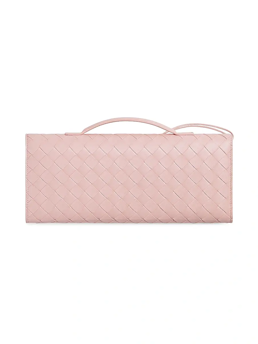 Bottega Veneta Women's Andiamo Intrecciato Leather Top-Handle Clutch | Thumbnail 5